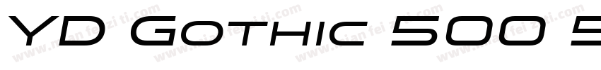 YD Gothic 500 550字体转换